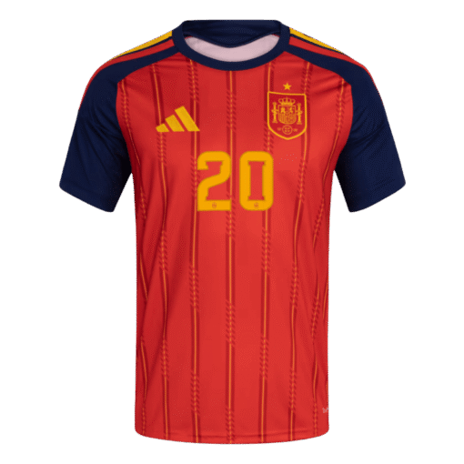 Pedri_20_Spain_Home_Soccer_Jersey_2026_World_Cup.png PEDRI #20 Spain Home Soccer Jersey 2026 World Cup