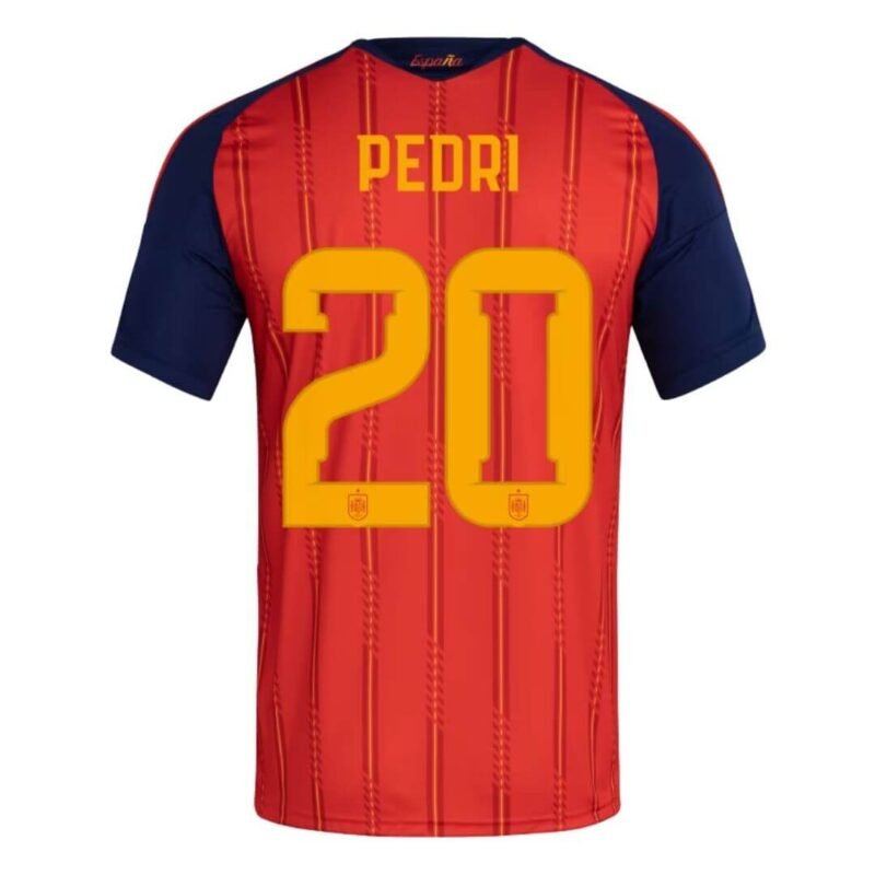 Pedri_20_Spain_Home_Soccer_Jersey_2026_World_Cup.jpg PEDRI #20 Spain Home Soccer Jersey 2026 World Cup