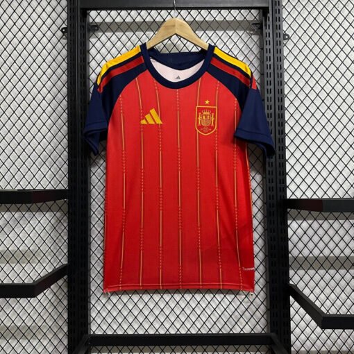 Spain_Home_Soccer_Jersey_2026_World_Cup_7.jpg Spain Home Soccer Kit - Jersey + Shorts 2026 World Cup