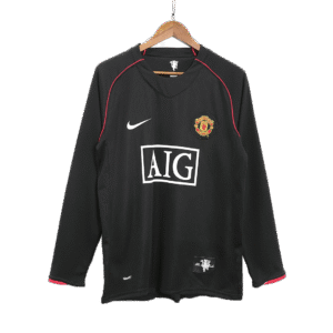 00aef05dfe4642e4fcb657a092d0134c.png Manchester United 2007/08 Away Long Sleeve Retro Soccer Jersey