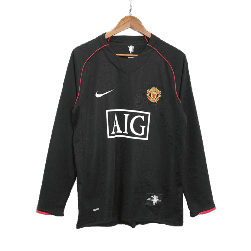 00aef05dfe4642e4fcb657a092d0134c.png Manchester United 2007/08 Away Long Sleeve Retro Soccer Jersey