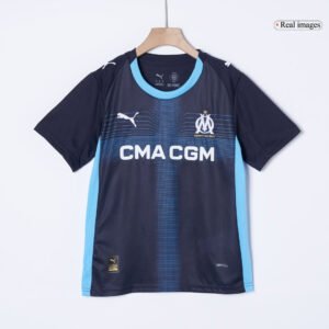 Marseille Kid's Away Kit - Jersey+Shorts 2025-26