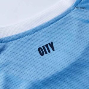 Manchester City Kid's Home Soccer Jersey Kit (Jersey+Shorts) 2025/26 Blue