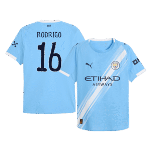 075025f190c7c05ac07f40740ed27ea4.png RODRIGO #16 Manchester City Home Player Version Soccer Jersey 2025/26 Blue - Club World Cup
