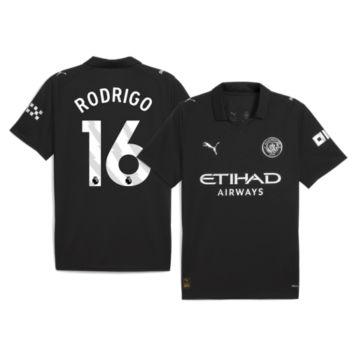 RODRIGO #16 Manchester City Away Soccer Jersey 2025/26