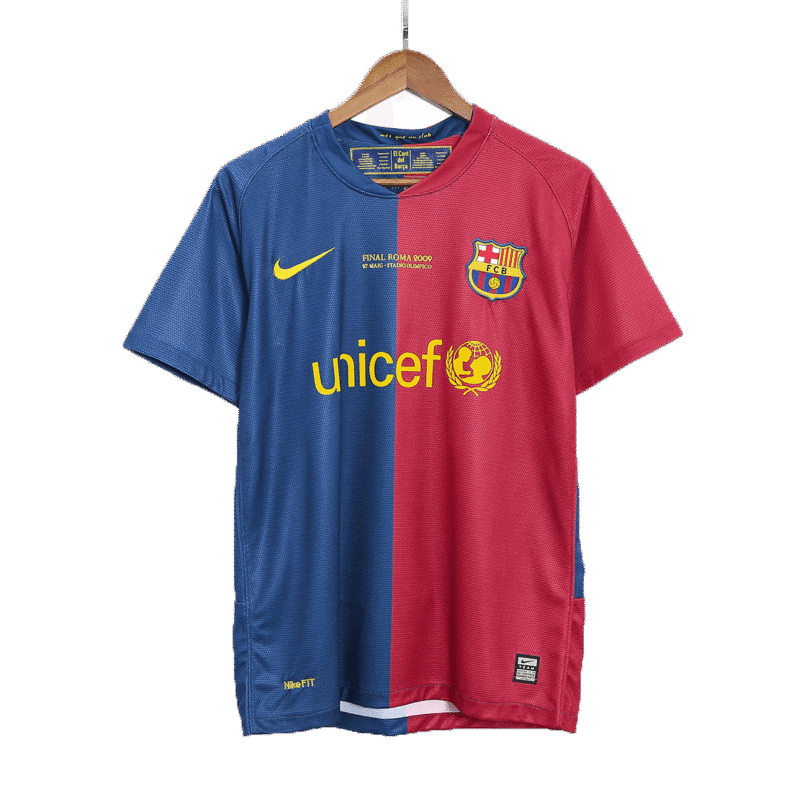Barcelona 2008/09 Retro Home Soccer Jersey - UCL Final