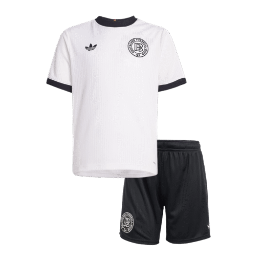 0ce05a1e52f1d7026c02cfd00f65b178.png Germany 125th Anniversary Kid's Soccer Jersey Kit (Jersey+Shorts) 2025 White