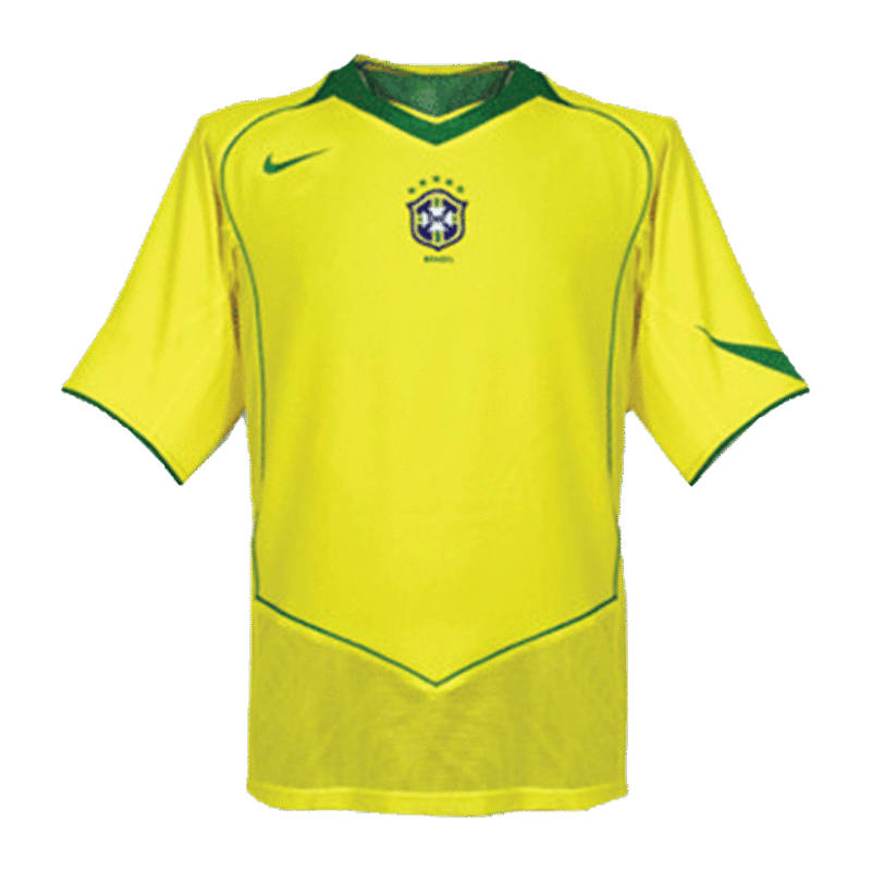 Brazil 2004 Home Retro Football Jersey