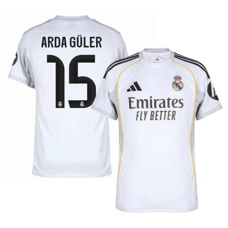 ARDA G??LER #15 Real Madrid Home Jersey 2025/26