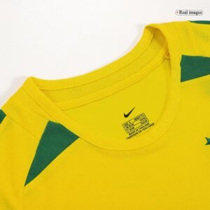 10381f2cfdeadcaaed164c422504b26a.jpg KAKA' #23 Brazil 2002/03 Home Retro Football Jersey