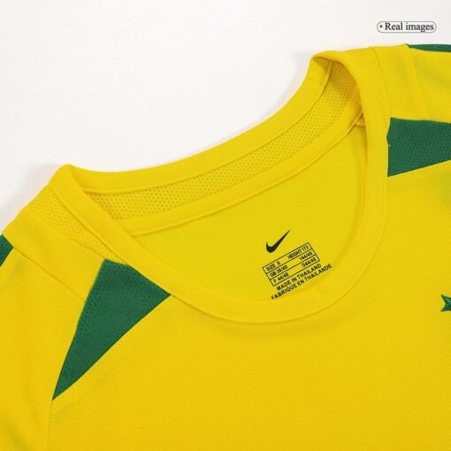10381f2cfdeadcaaed164c422504b26a.jpg KAKA' #23 Brazil 2002/03 Home Retro Football Jersey