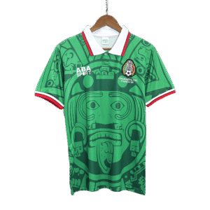 168ab5a4af5becd41373c1160c5ab460.png Mexico 1998 Home Retro Football Jersey