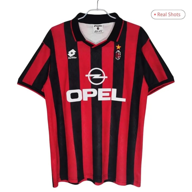 AC Milan 1995/96 Home Retro Soccer Jersey