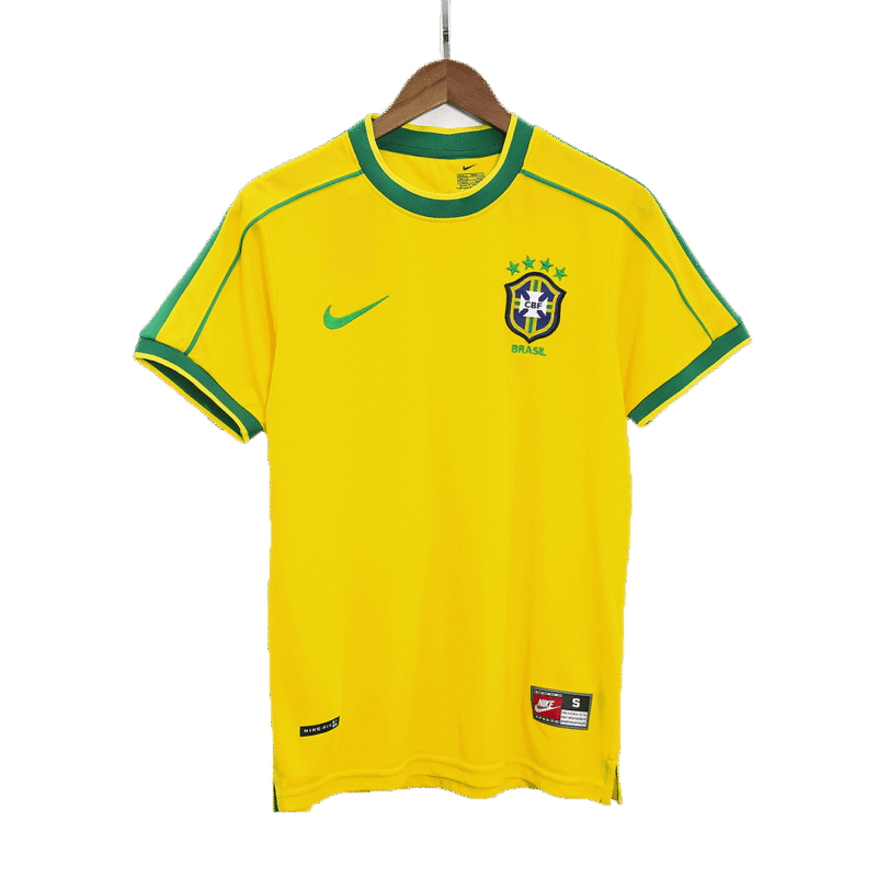 1bd9ee4880e8fca17b44e00e056bf392.png Brazil 1998 Home Retro Football Jersey