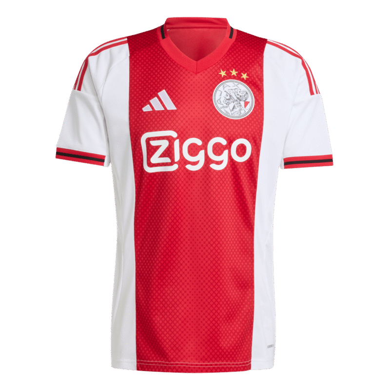 Ajax Home Soccer Jersey 2025/26 Red&White