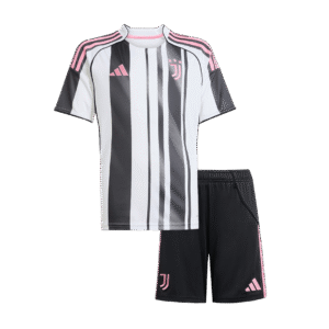 2639874ca0714f020614e786c6b1df9c.png Juventus Kid's Home Soccer Jersey Kit(Jersey+Shorts) 2025/26 Black&White