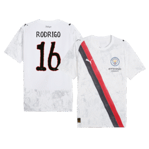 RODRIGO #16 Manchester City KidSuper Soccer Jersey 2025/26 White - Club World Cup