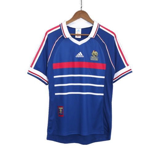 330ec2b9be071ce85fef014f467cadc7.png France 1998 Home Retro Football Jersey