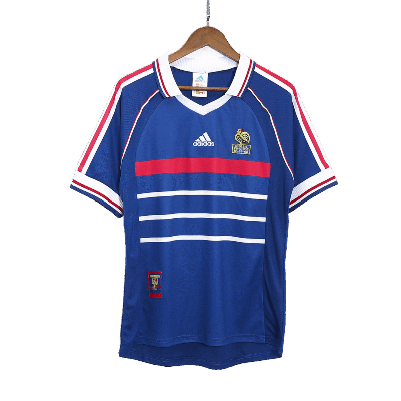 330ec2b9be071ce85fef014f467cadc7.png France 1998 Home Retro Football Jersey
