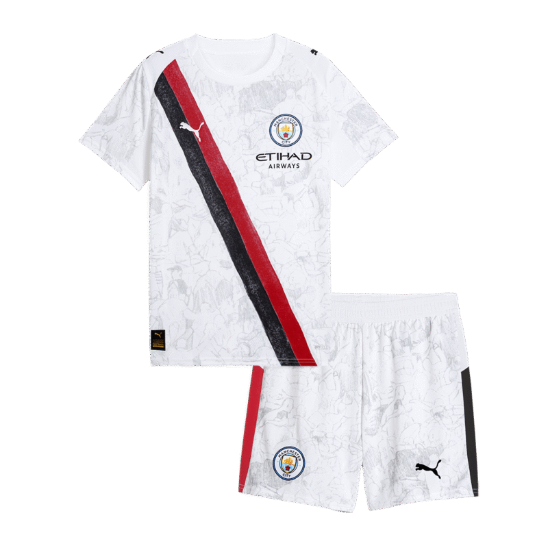 Manchester City KidSuper Kid's Jersey Kit - Jersey+Shorts 2025/26