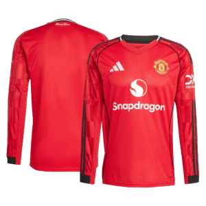360e20b369961b56582f65c9a6317598.png Manchester United Home Long Sleeve Soccer Jersey 2025/26