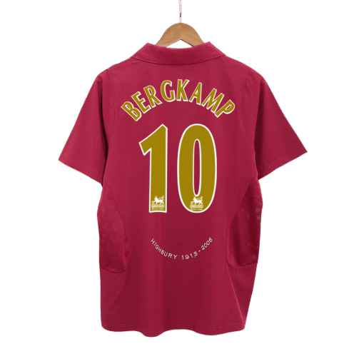 BERGKAMP #10 Arsenal 2005/06 Home Retro Soccer Jersey