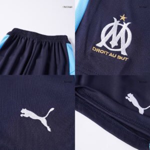 Marseille Kid's Away Kit - Jersey+Shorts 2025-26