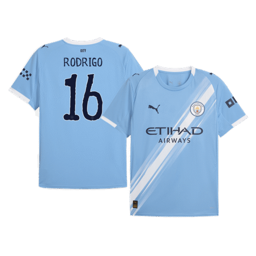 3e1a328aad0f8053ab19c4675a3c39fd.png RODRIGO #16 Manchester City Home Soccer Jersey 2025/26 Blue - Club World Cup