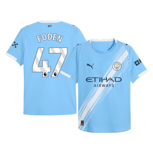 403f04a5a0c86bbb7c6b725407b6e19a.png FODEN #47 Manchester City Home Player Version Soccer Jersey 2025/26 Blue