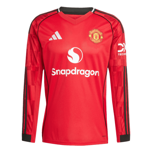 435bc793ab55c87457bbc6dd73ba1d7a.png Manchester United Home Long Sleeve Soccer Jersey 2025/26