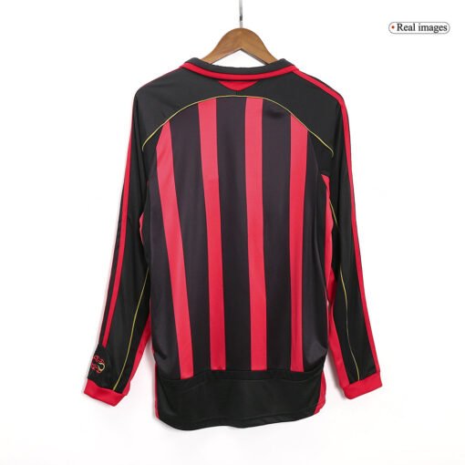 AC Milan 2006/07 Home Retro Long Sleeve Soccer Jersey