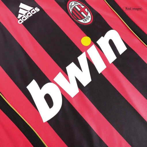 AC Milan 2006/07 Home Retro Long Sleeve Soccer Jersey