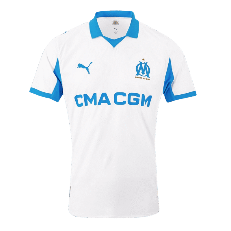 Marseille Home Player Version Soccer Jersey 2025/26