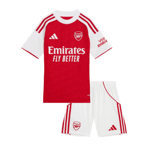 6205a232513b804fc919941fbfe049aa.png Arsenal Kid's Home Soccer Jersey Kit (Jersey+Shorts) 2025/26 Red