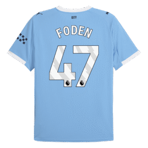 FODEN #47 Manchester City Home Soccer Jersey 2025/26 Blue