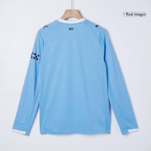 Manchester City Home Long Sleeve Soccer Jersey 2025/26