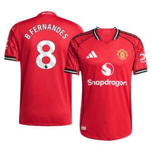B.FERNANDES #8 Manchester United Home Player Version Soccer Jersey 2025/26