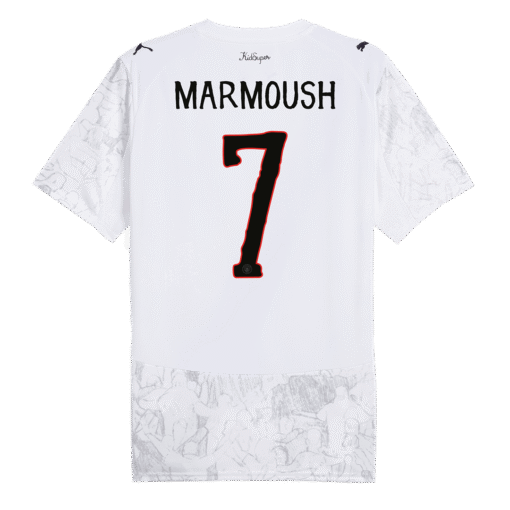 MARMOUSH #7 Manchester City KidSuper Soccer Jersey 2025/26 White - Club World Cup