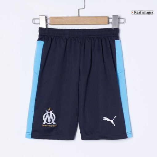 Marseille Kid's Away Kit - Jersey+Shorts 2025-26