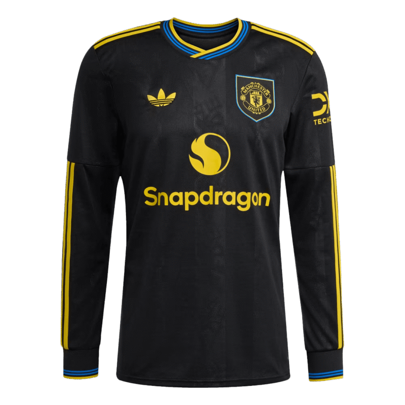 Manchester United Third Away Long Sleeve Soccer Jersey 2025/26
