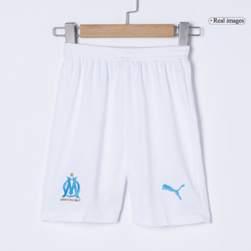 86776560d36de56caccc817de5f1ca2b.jpg Marseille Kid's Home Kit - Jersey+Shorts 2025/26