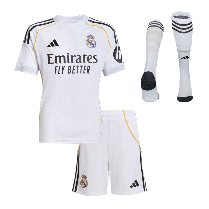 Real Madrid Kid's Home Full Kit - Jersey+Shorts+Socks 2025/26