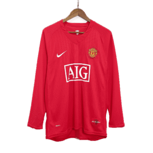 9c1f5af85151dcdbbd1b47c5bc7b779e.png RONALDO #7 Manchester United 2007/08 Home Long Sleeve Retro Soccer Jersey