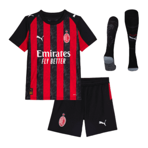 ACMilanHomeKidsSoccerJerseysFullKit2025_26_1.png AC Milan Kid's Home Full Kit - Jersey+shorts+Socks 2025/26