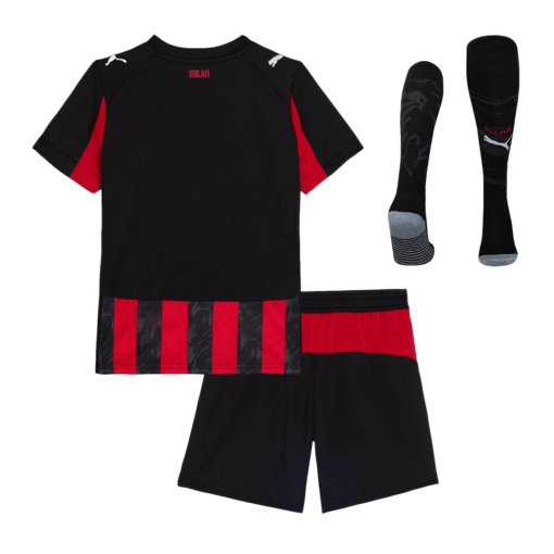ACMilanHomeKidsSoccerJerseysFullKit2025_26_2.png AC Milan Kid's Home Full Kit - Jersey+shorts+Socks 2025/26