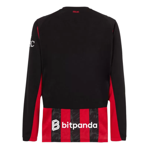ACMilanHomeLongSleeveSoccerJersey202526_1.png AC Milan Home Long Sleeve Soccer Jersey 2025/26