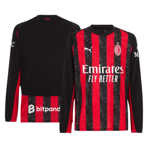 ACMilanHomeLongSleeveSoccerJersey202526_8.png AC Milan Home Long Sleeve Soccer Jersey 2025/26