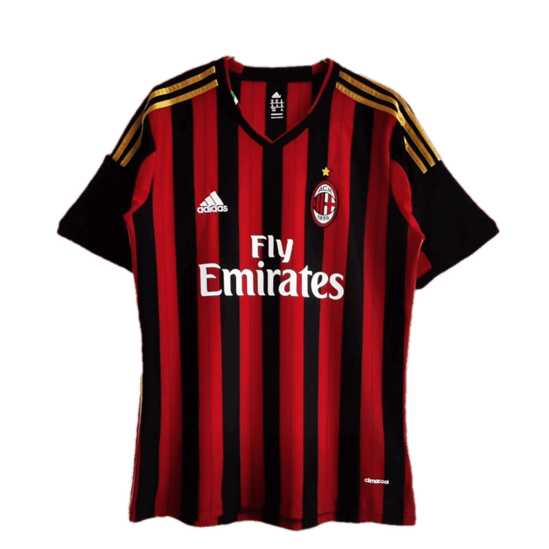 AC Milan 2013/14 Home Retro Soccer Jersey