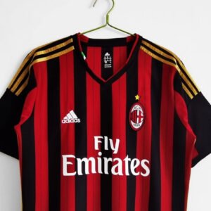 AC_Milan_Home_Jersey_2013_14_4.jpg KAKA' #22 AC Milan 2013/14 Home Retro Soccer Jersey