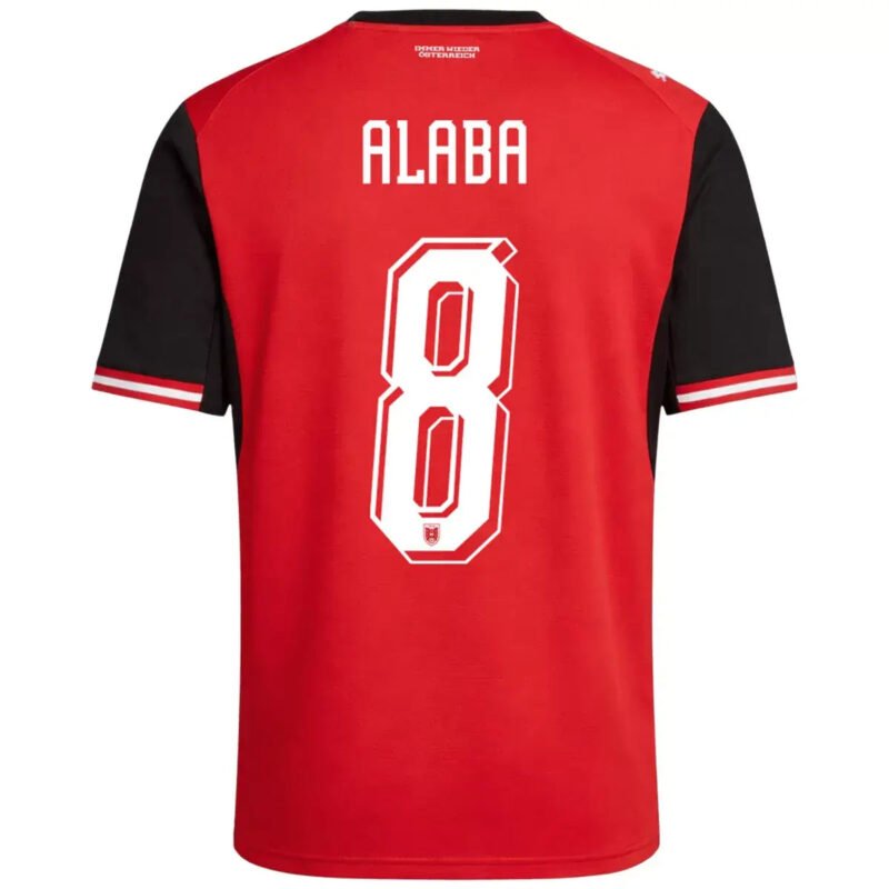 ALABA8AustriaHomeJerseyWorldCup2026_2.jpg ALABA #8 Austria Home Soccer Jersey 2026 World Cup